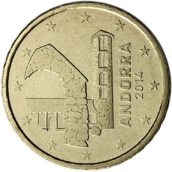 Андорра 10 Евро цент (2014) KM#
