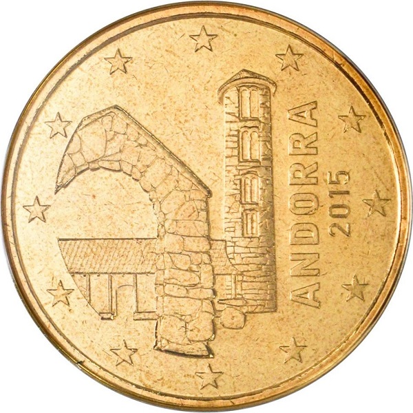 Андорра 10 Евро цент (2015) KM#