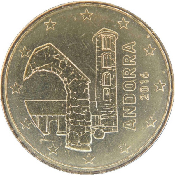 Andorra 10 Euro cent (2016) KM#