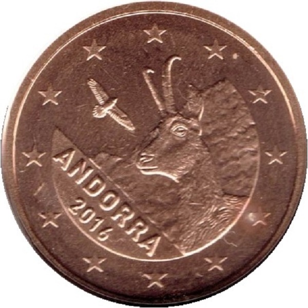 Andorra 1 Euro cent (2016) KM#