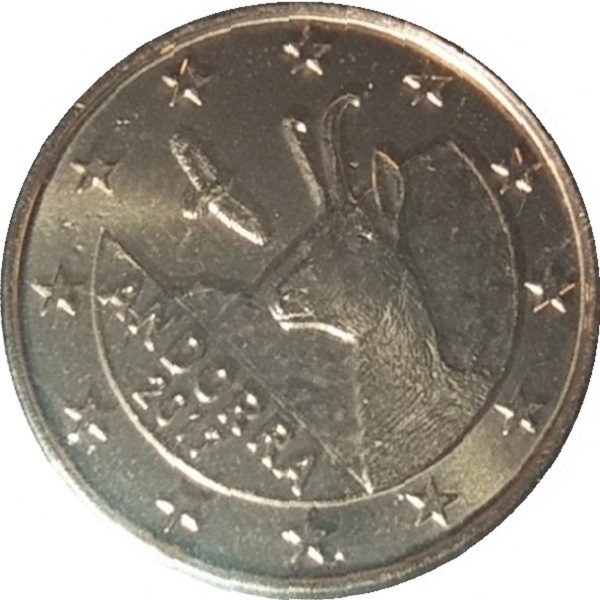 Андорра 1 Евро цент (2017) KM#