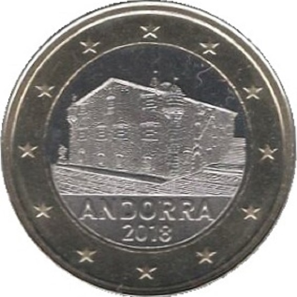 Андорра 1 Евро (2018) KM#