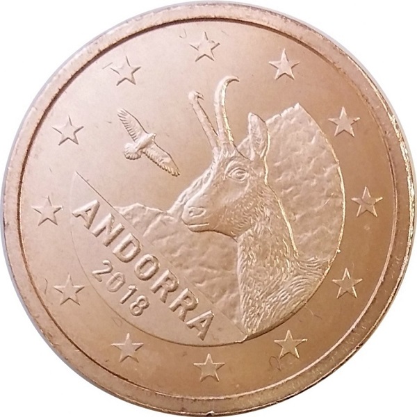 Андорра 1 Евро цент (2018) KM#