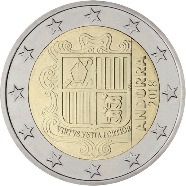 Андорра 2 Евро (2018) KM#