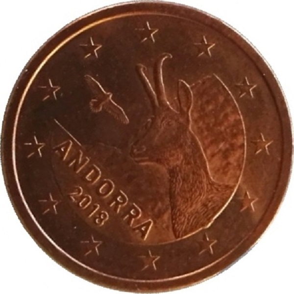 Андорра 5 Евро цент (2018) KM#