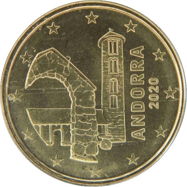 Андорра 10 Евро цент (2020) KM#