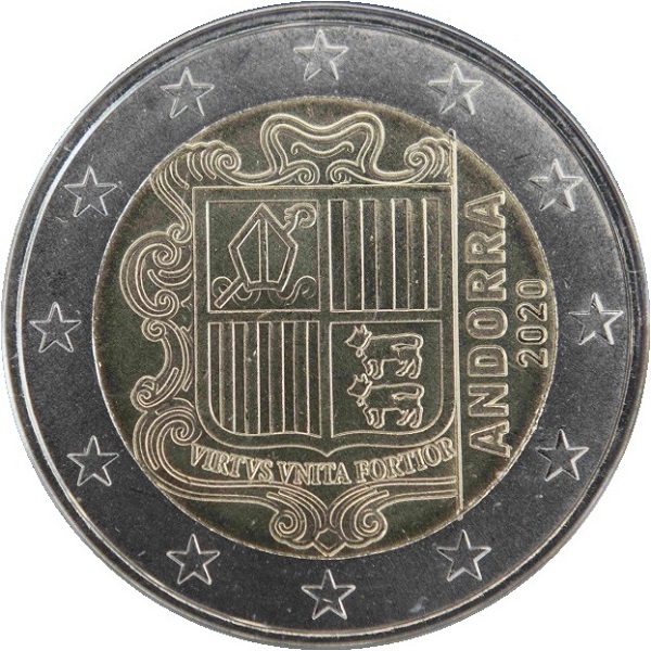 Андорра 2 Евро (2020) KM#