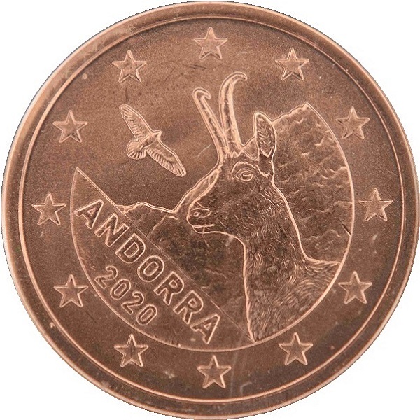 Андорра 2 Евро цент (2020) KM#