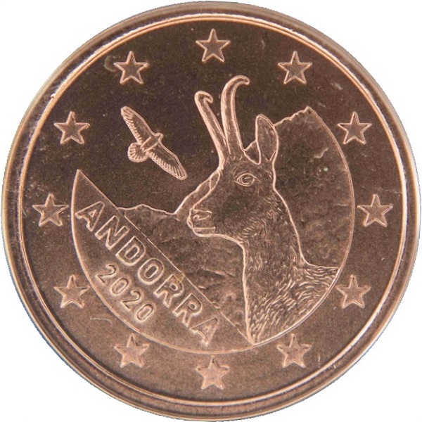 Андорра 5 Евро цент (2020) KM#