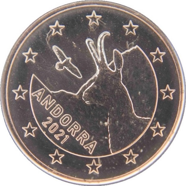 Андорра 2 Евро цент (2021) KM#