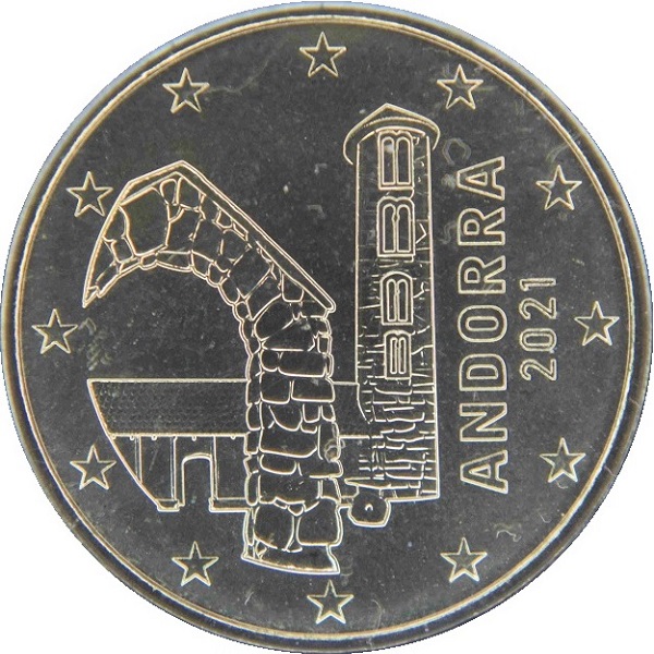 Андорра 50 Евро цент (2021) KM#