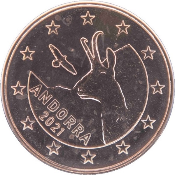 Андорра 5 Евро цент (2021) KM#