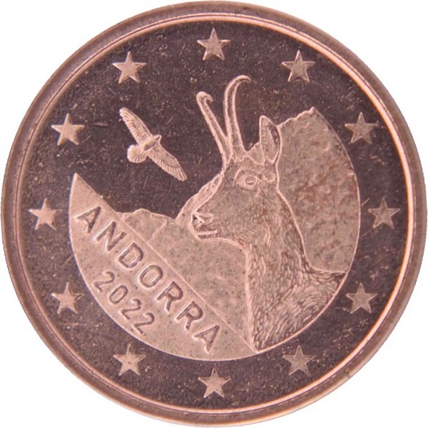 Андорра 1 Евро цент (2022) KM#