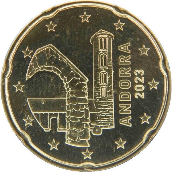 Андорра 20 Евро цент (2023) KM#
