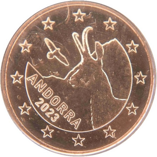 Андорра 2 Еуро цент (2023) KM#