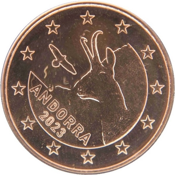 Андорра 5 Евро цент (2023) KM#