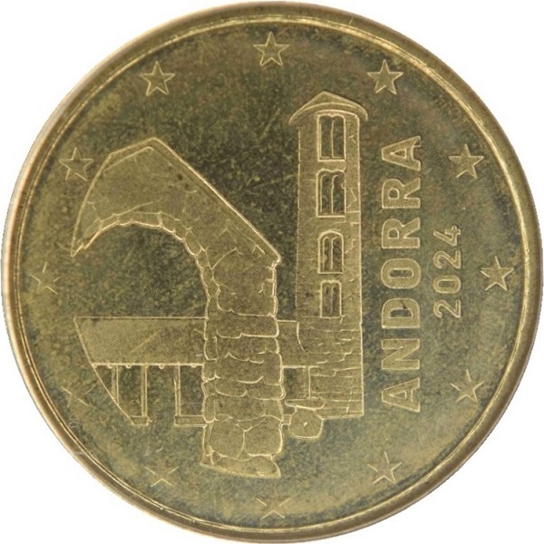 Андорра 10 Евроцент (2024) KM#