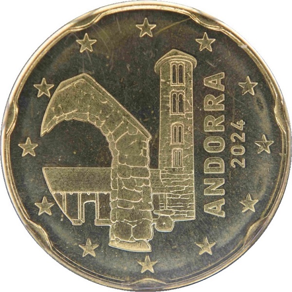 Андорра 20 Евроцент (2024) KM#