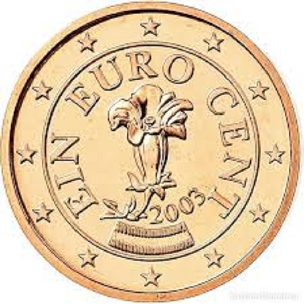 Австрия 1 Евроцент (2003) KM#