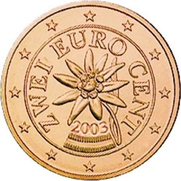 Австрия 2 Евроцент (2003) KM#