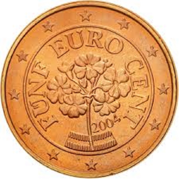 Австрия 5 Евроцент (2004) KM#