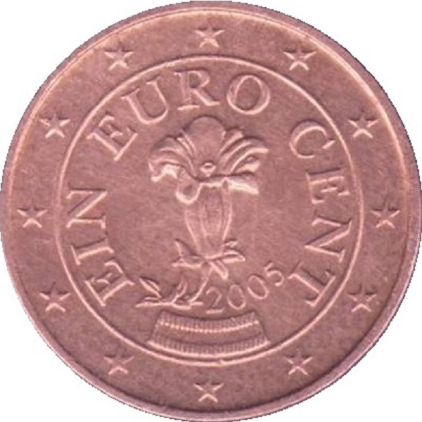Австрия 1 Евроцент (2005) KM#