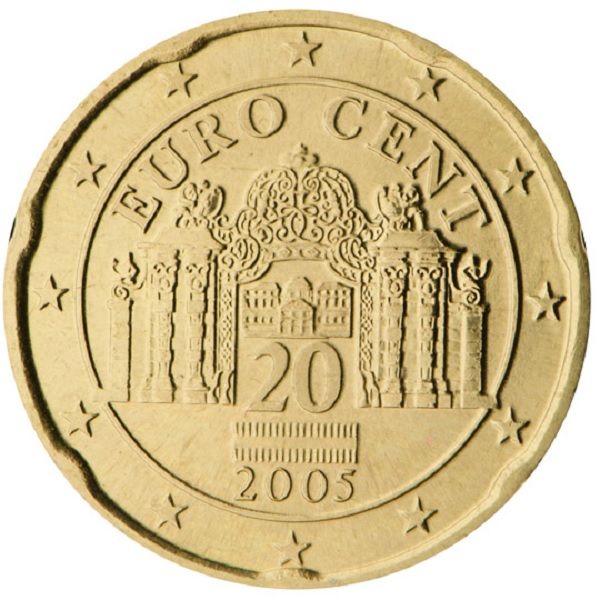 Austria 20 Eurocent (2005) KM#