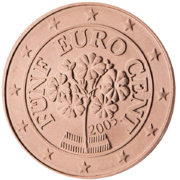 Austria 5 Eurocent (2005) KM#