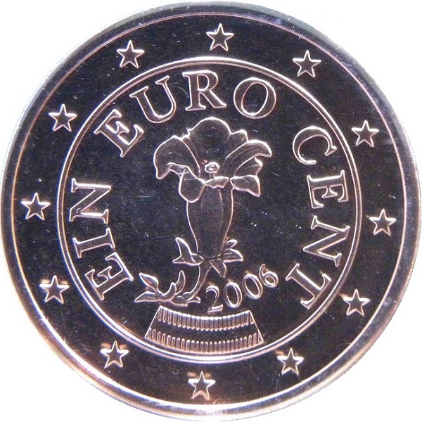 Австрия 1 Евроцент (2006) KM#