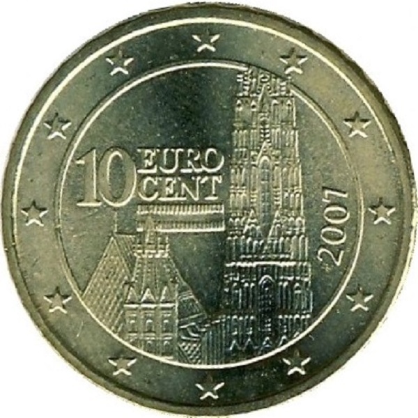Австрия 10 Евроцент (2007) KM#