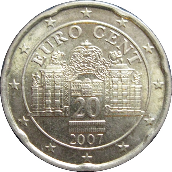 Австрия 20 Евроцент (2007) KM#