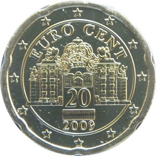 Австрия 20 Евроцент (2009) KM#