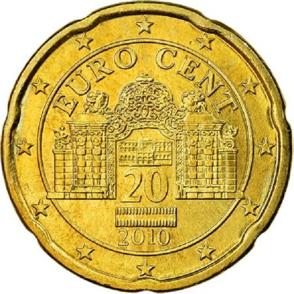 Австрия 20 Евроцент (2010) KM#