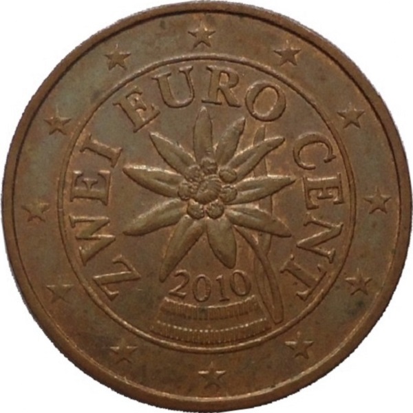 Австрия 2 Евроцент (2010) KM#