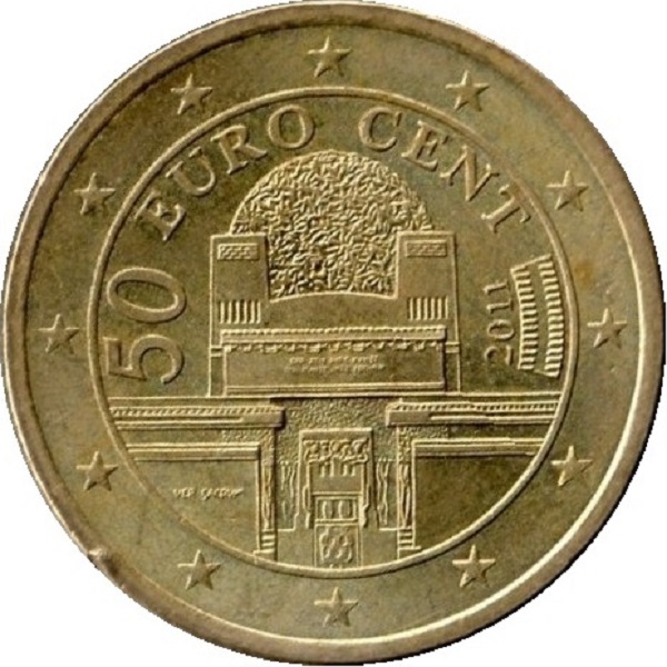 Австрия 50 Евро цент (2011) KM#