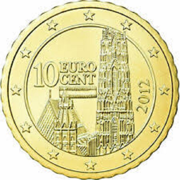 Австрия 10 Евро цент (2012) KM#