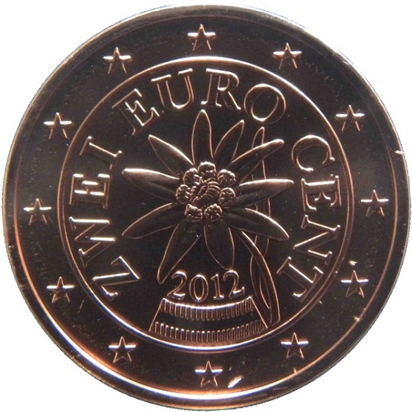 Австрия 2 Евро цент (2012) KM#