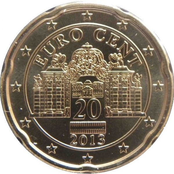 Австрия 20 Евро цент (2013) KM#