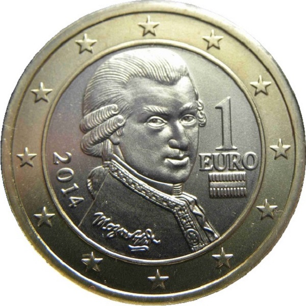 Австрия 1 Евро (2014) KM#