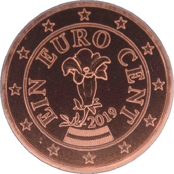 Австрия 1 Евро цент (2019) KM#