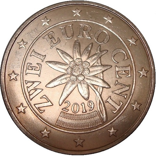 Австрия 2 Евро цент (2019) KM#