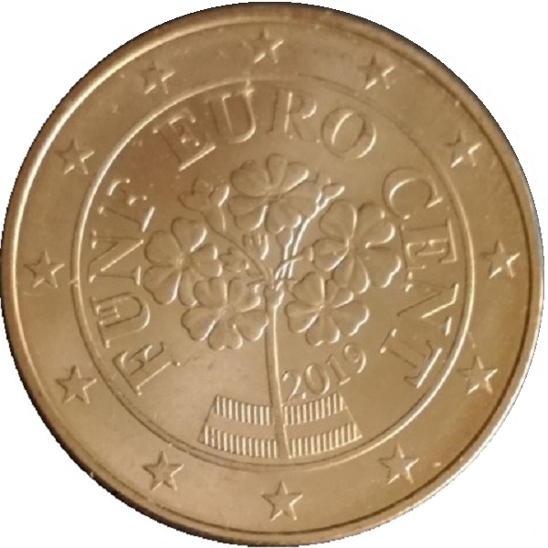 Австрия 5 Евро цент (2019) KM#