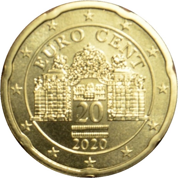 Австрия 20 Евро цент (2020) KM#