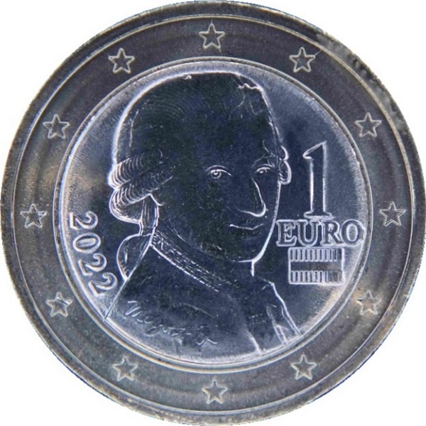 Austria 1 Euro (2022) KM#