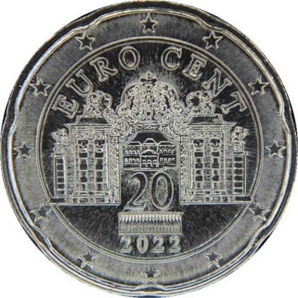 Австрия 20 Евро цент (2022) KM#