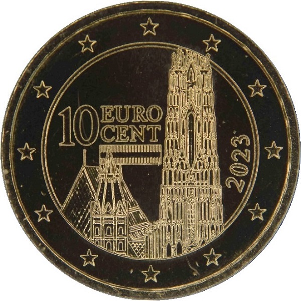 Австрия 10 Евро цент (2023) KM#