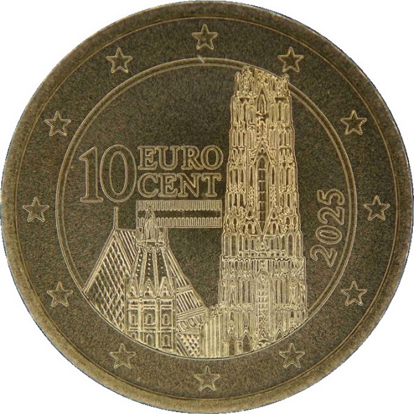 Австрия 10 Евро цент (2025) KM#