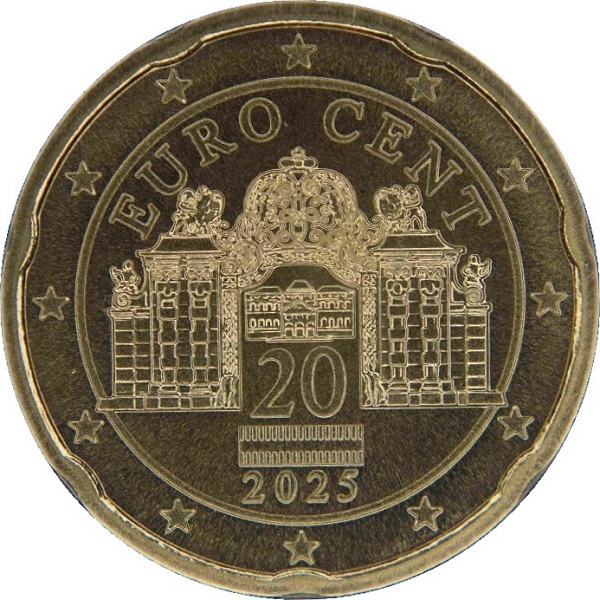 Австрия 20 Евро цент (2025) KM#