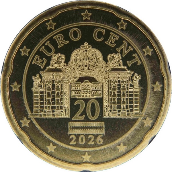 Австрия 20 Евроцент (2026) KM#
