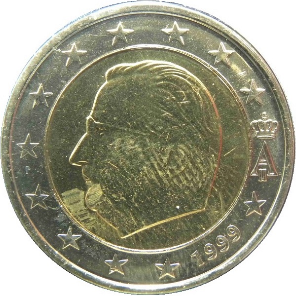 Бельгия 2 Евро (1999) KM#
